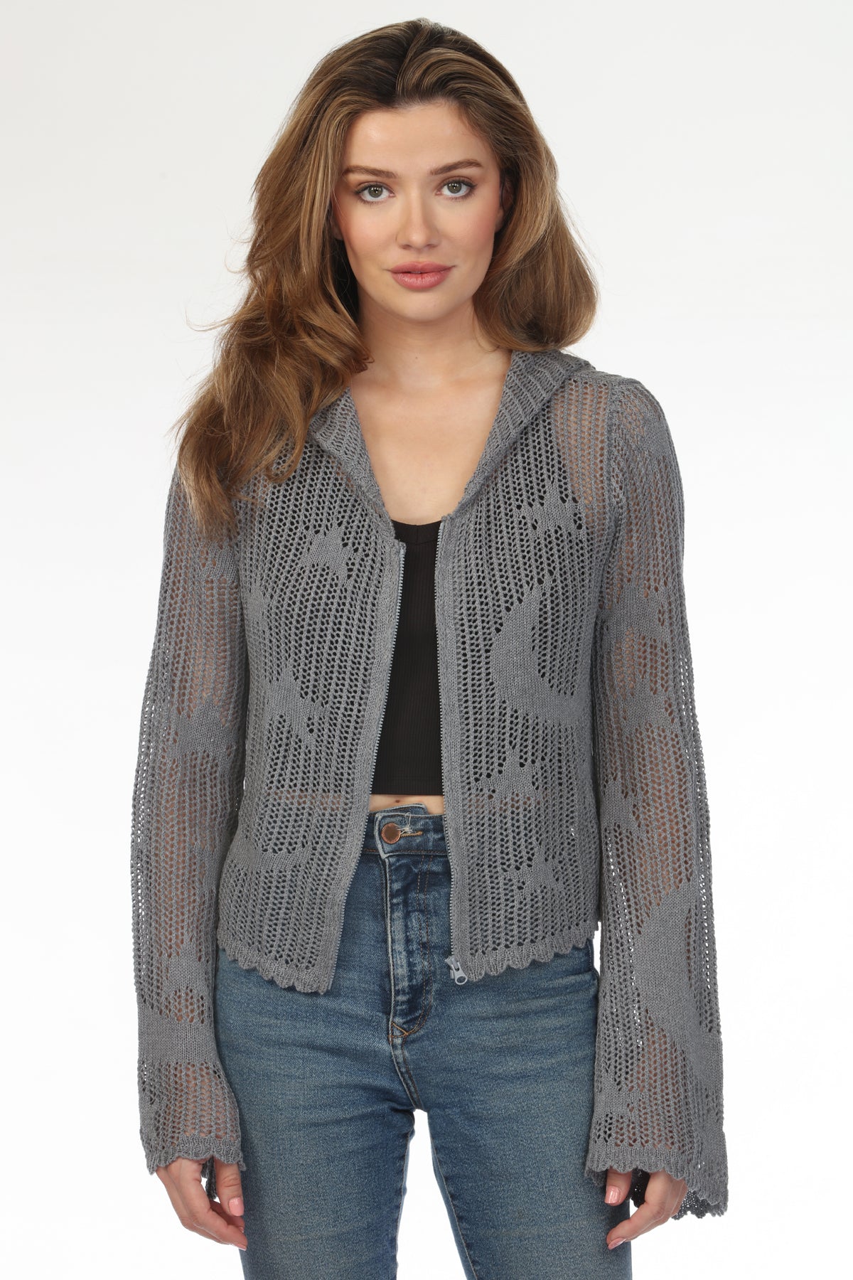 【オンライン完売】le phil cropped knit  グレー オンライン完売】le phil cropped knit グレー 【公式通販】