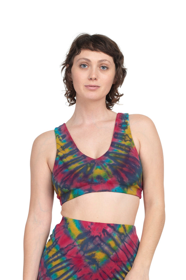 Salsation 最新作！Cotton Bra！ Tie−Dye Sサイズ Tie Dye High Neck Organic Cotton Bra – Lakhay-Retail
