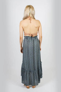 Boho Paisley Waves Hi-Low Gypsy Skirt