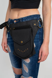 The Women's Traveller Pack - A Leather Hip  Utility Belt