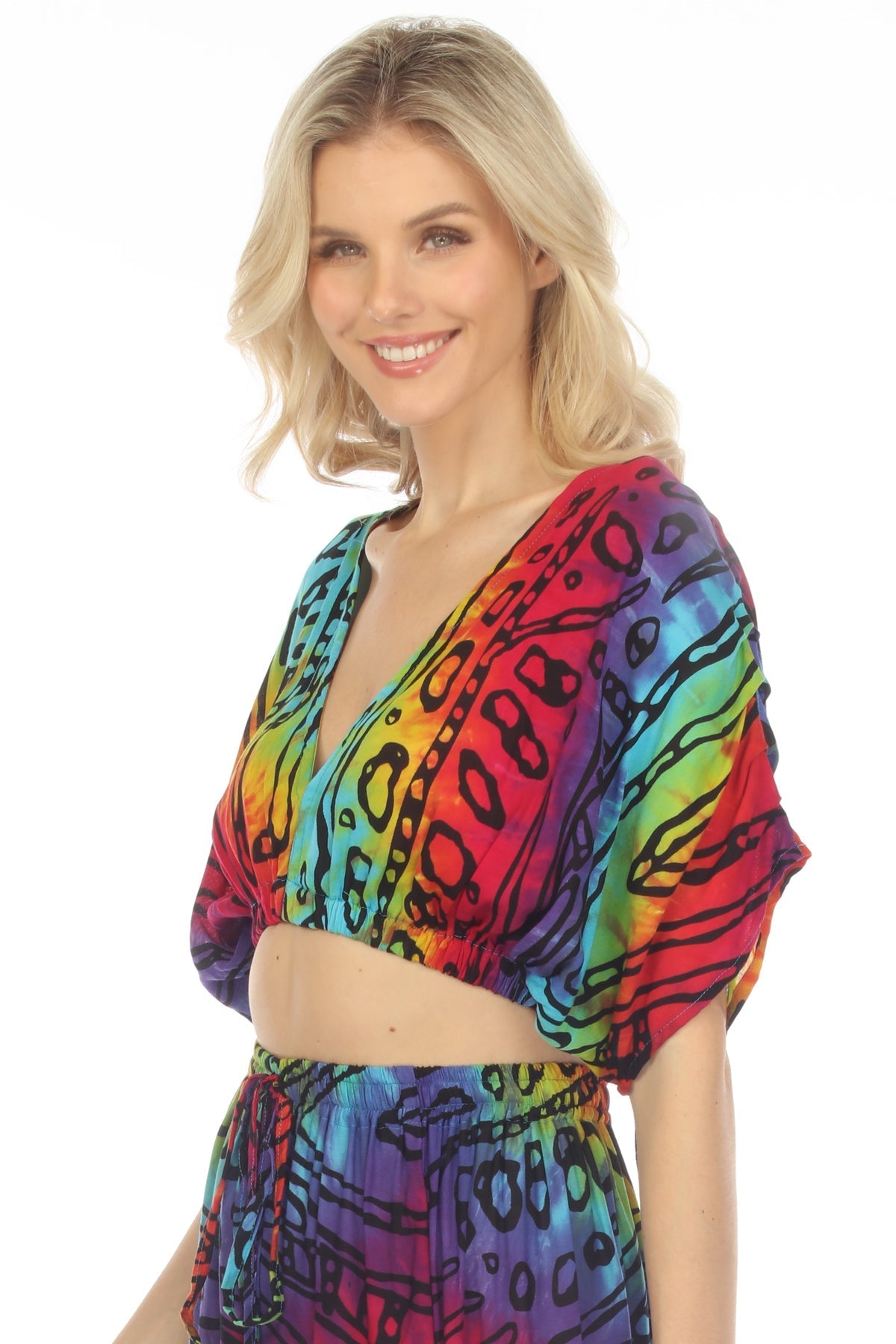Monarch Butterfly Deep V Crop Top