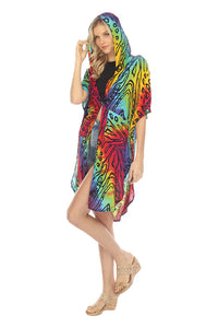 Monarch Butterfly Hoodie Kimono Coverup