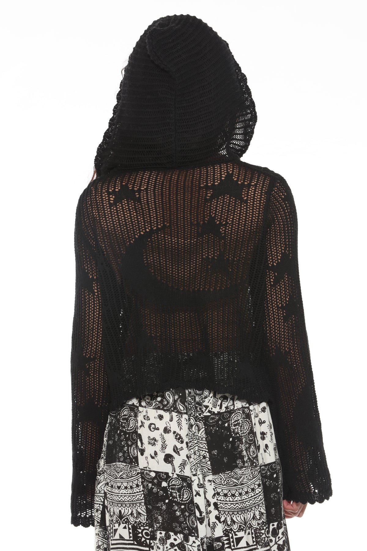 Celestial Lacy Cropped Zip Hoodie – Lakhay-Retail