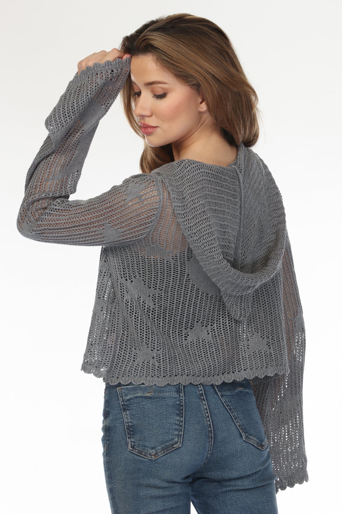 Celestial Lacy Cropped Zip Hoodie – Lakhay-Retail