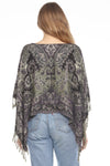 Fringe Paisley Shawl Top