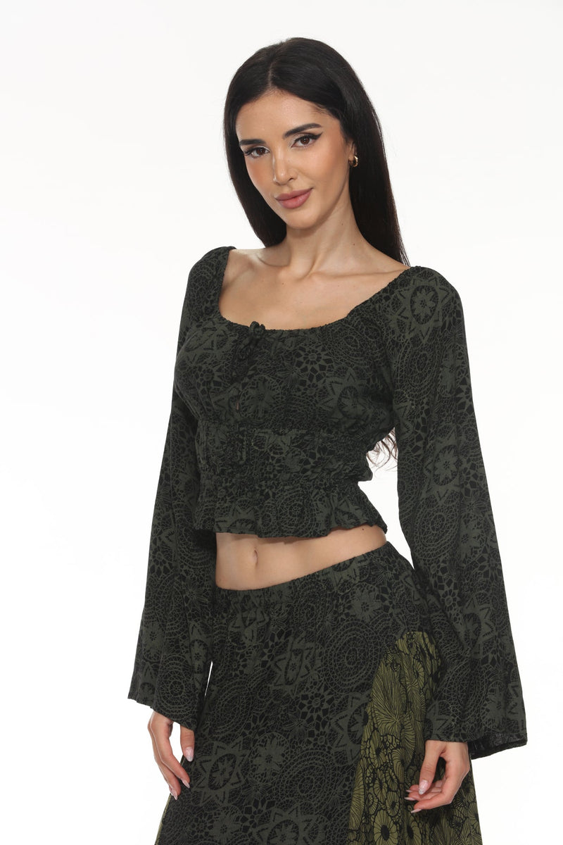 Flowy Peasant Blouse
