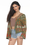 Fair Isle Mushroom Zip Hoodie