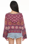 Fair Isle Mushroom Zip Hoodie