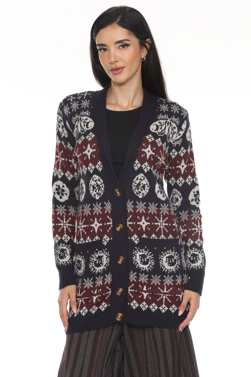 Fair Isle Celestial Cardigan