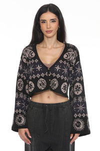 Fair Isle Celestial Crop Cardigan