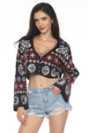 Fair Isle Celestial Crop Cardigan