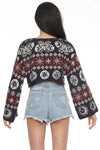 Fair Isle Celestial Crop Cardigan