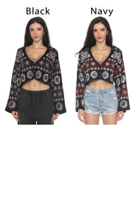 Fair Isle Celestial Crop Cardigan
