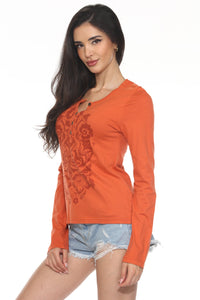 Nirvana Henley LS Tee