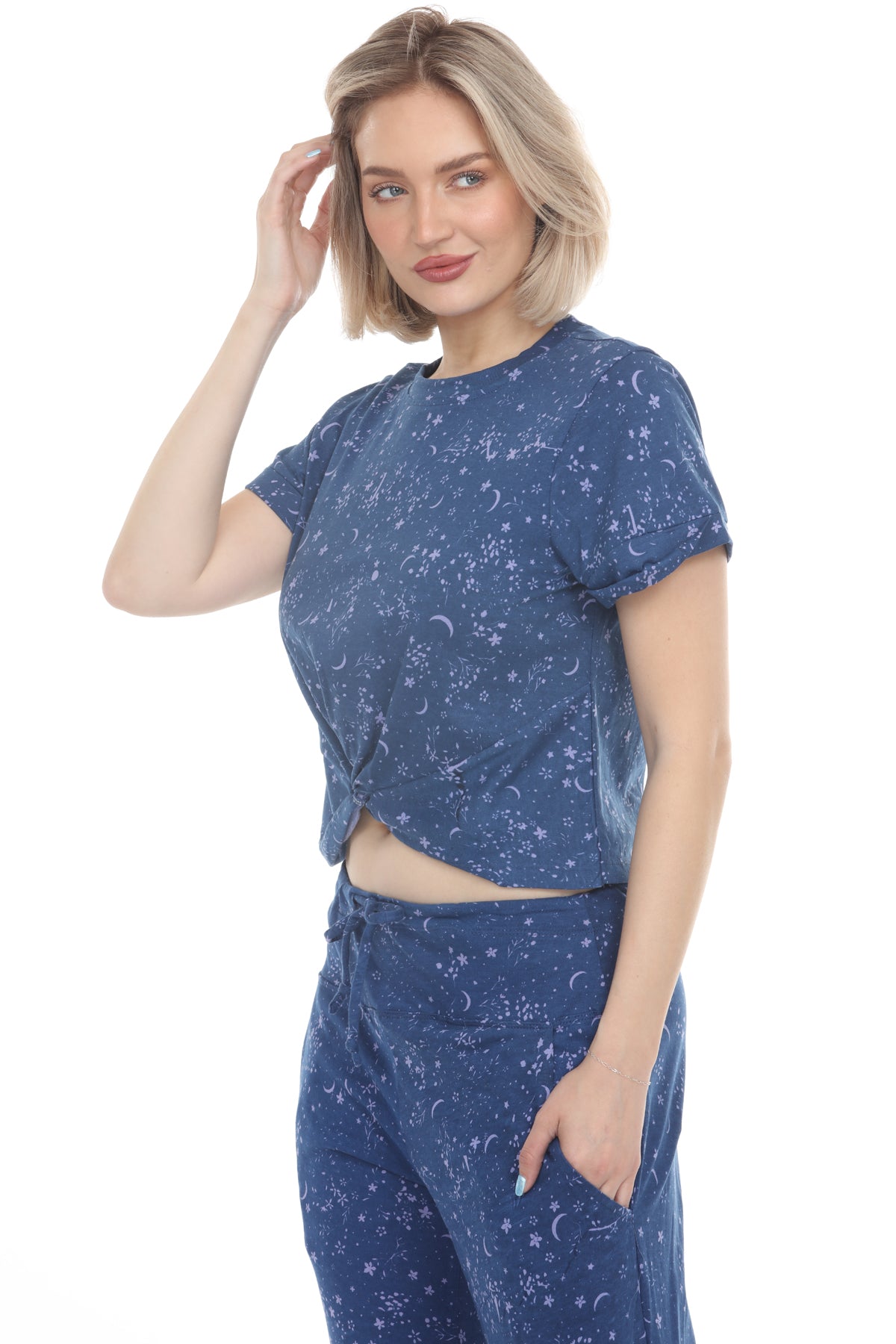 Celestial Twist Front Tee