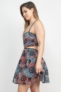 Mandala Lace Cutout Dress