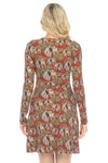Elephant Print Skater Dress