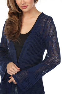 Celestial Lacy Longline Cardigan