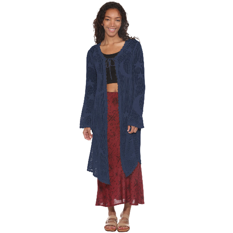 Celestial Lacy Longline Cardigan