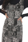 Stonewashed Button Front Midi Dress