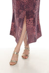 Stonewashed Button Front Midi Dress