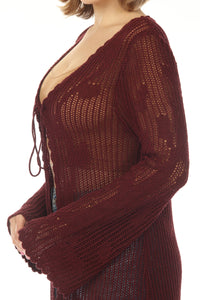 Tree of Life Long Cardigan