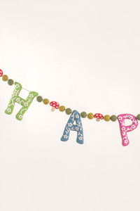 Mushroom Happy Garland