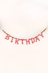 Mushroom Birthday Garland