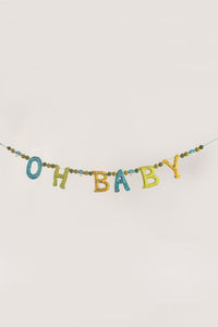 Mushroom OH BABY Garland