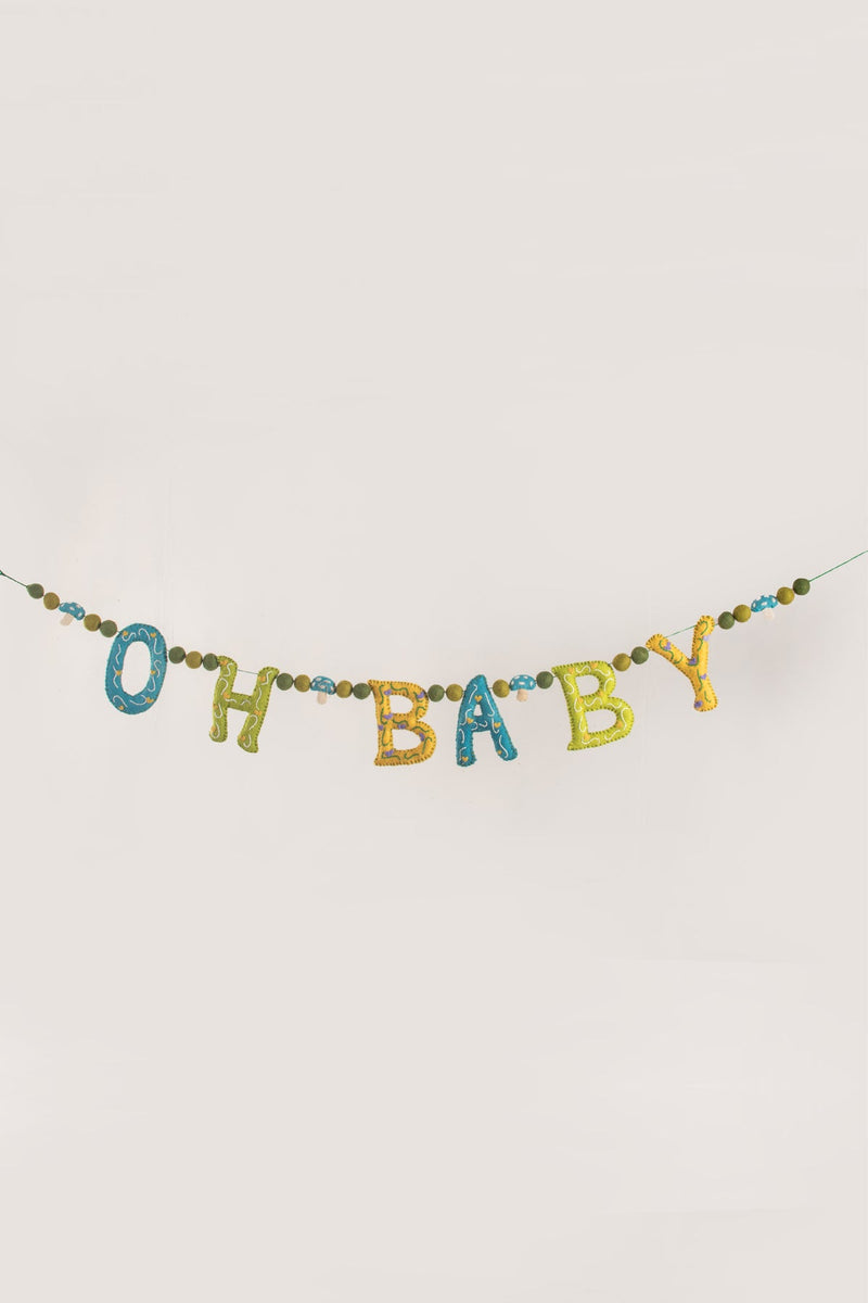 Mushroom OH BABY Garland