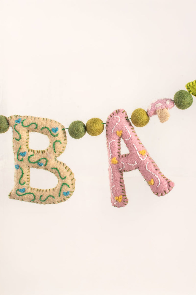 Mushroom OH BABY Garland