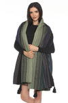 Moss Stripe Cotton Blanket