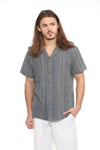 Striped Cotton Camp Shirt