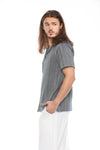 Striped Cotton Camp Shirt