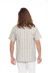 Striped Cotton Camp Shirt