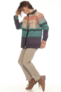 Sediment Zipper Shirt Jacket