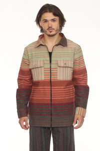 Sediment Zipper Shirt Jacket