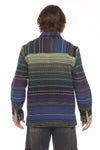 Moss Stripe Button Shirt Jacket