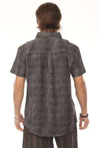 Vibration Stripe Short Sleeve Shirt