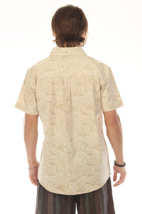 Abst Mushroom Print SS Shirt