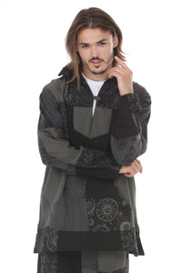 Vintage Patchwork Baja Hoodie