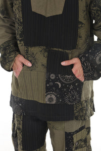 Vintage Patchwork Baja Hoodie