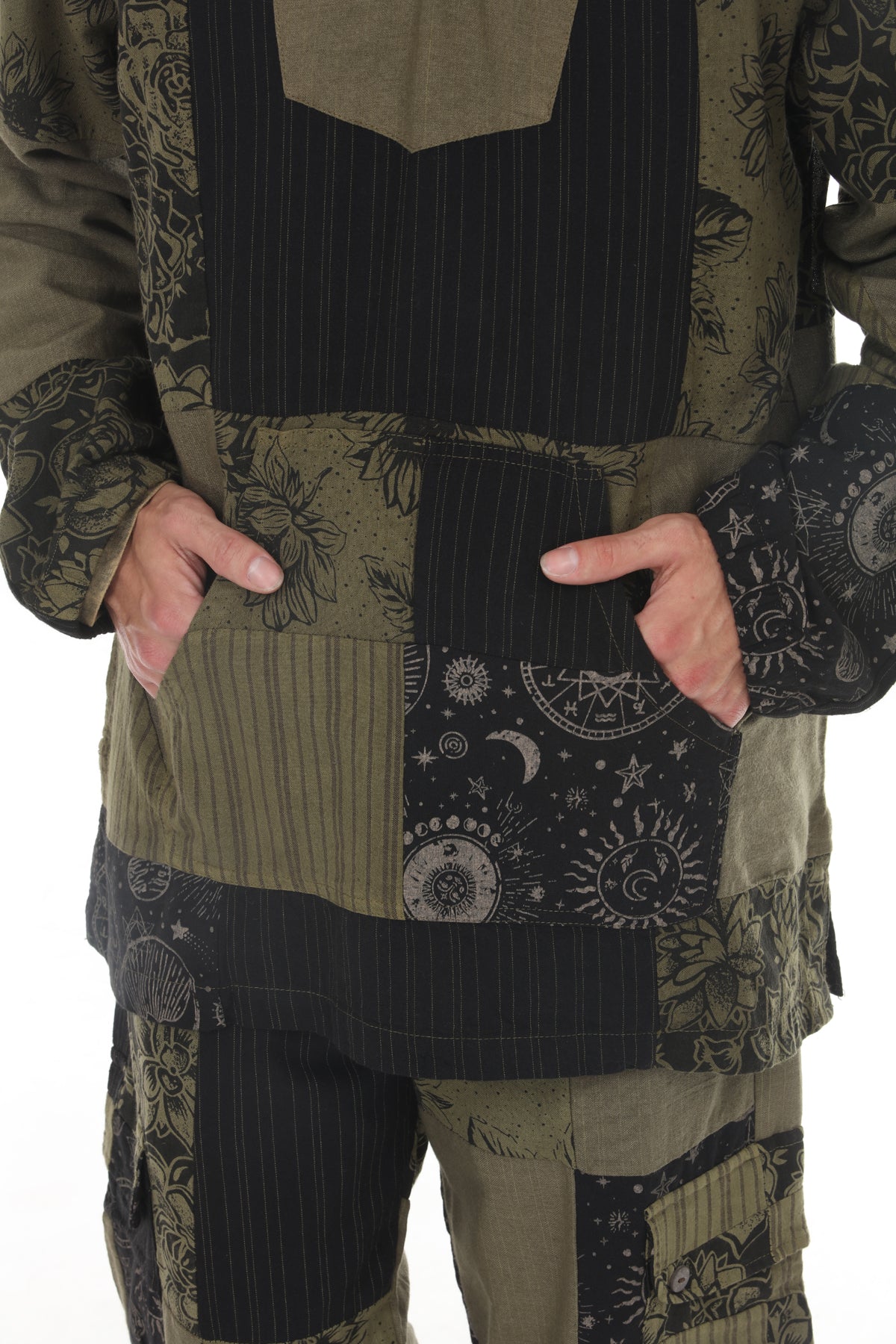 Vintage Patchwork Baja Hoodie