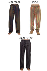 Unisex Stripe Comfy Lounge Pant with Elastic Waist