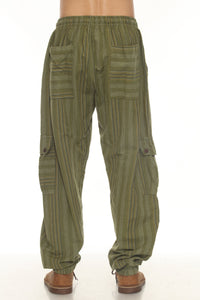 Mens Patchwork Strip Jogger