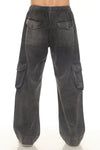 Stonewash Patch Cargo Pants
