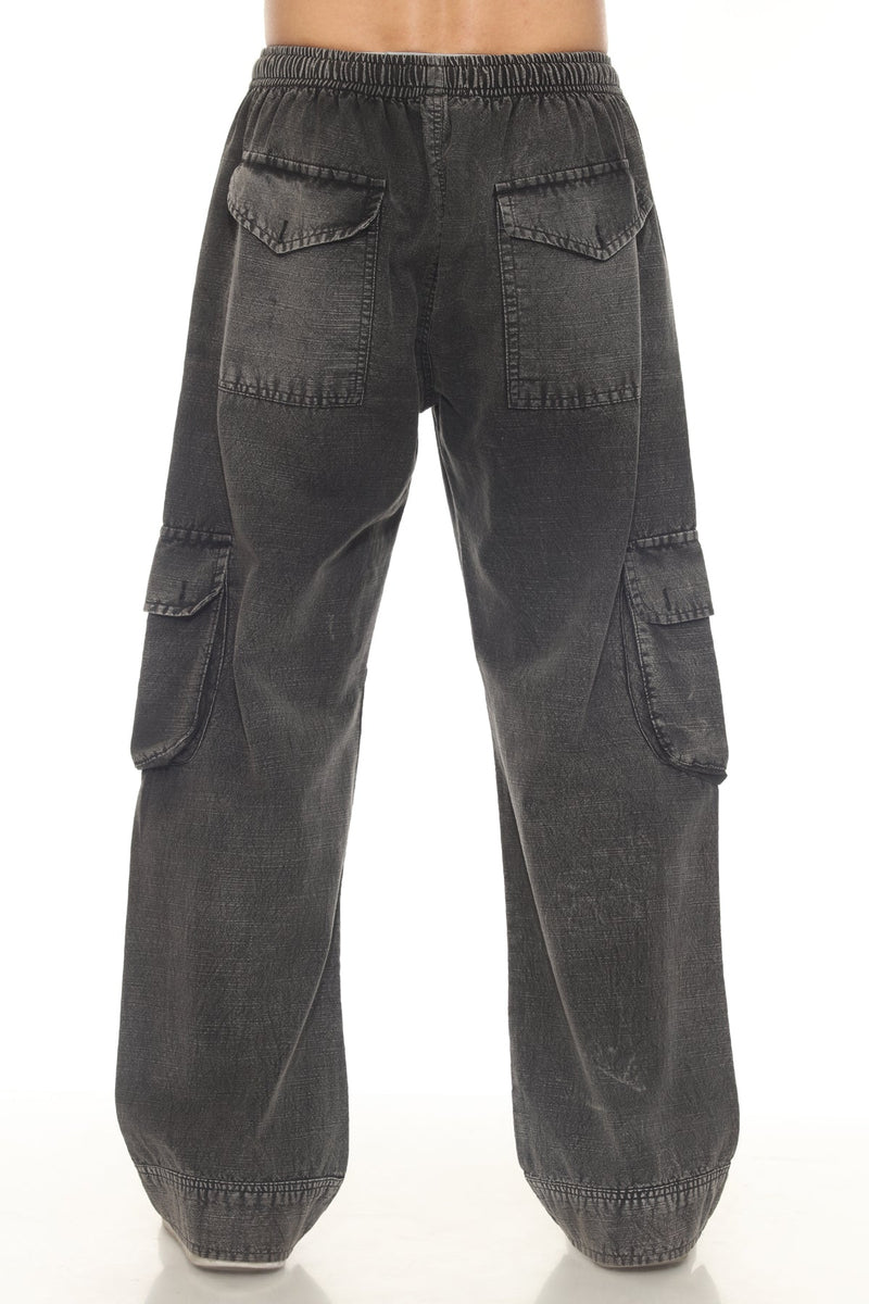 Stonewash Patch Cargo Pants