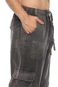 Stonewash Patch Cargo Pants