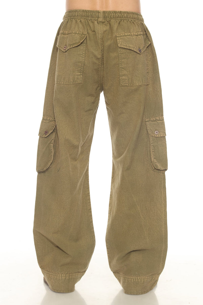 Stonewash Patch Cargo Pants