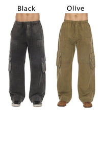 Stonewash Patch Cargo Pants
